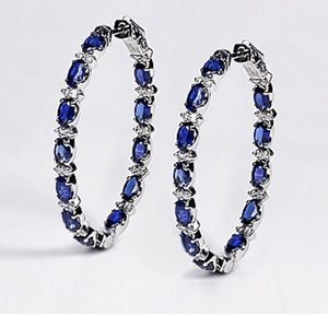 - NWT 925 Sterling silver Hoop Earrings